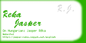 reka jasper business card